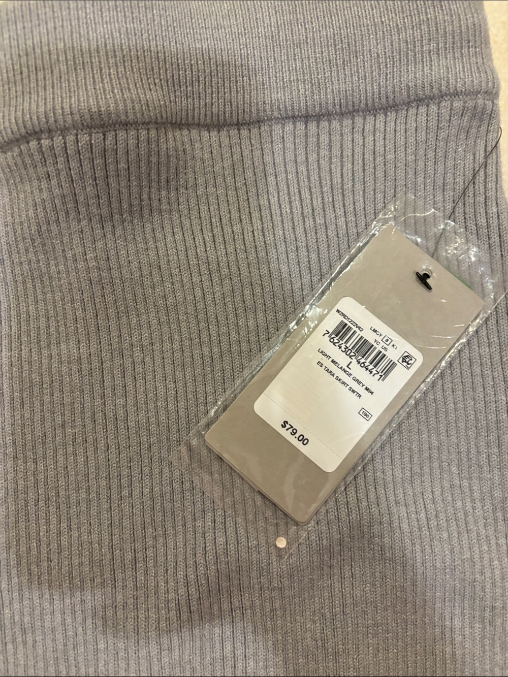 Classic Light Gray Ribbed Set - Picture 4 of 4